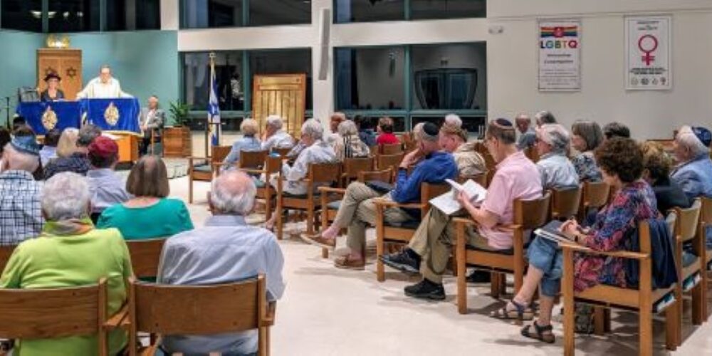 Rabbi Herman leading a Lifelong Learning session, engaging participants in thought-provoking and interactive discussion.